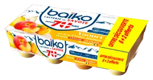 YAOURT SUR LIT DE FRUITS JAUNES BAIKO