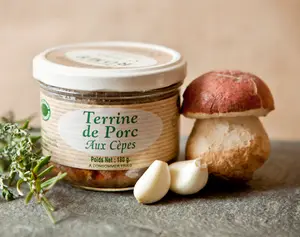 Terrine St Eulalie Pur Porc aux Cepes