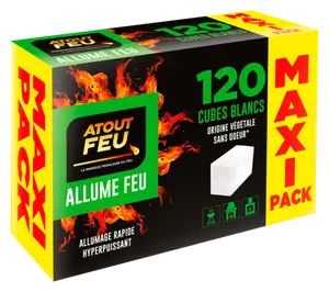 PACK DE 120 ALLUME-FEUX ORIGINE VEGETALE