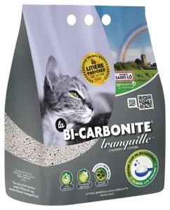 LITIERE POUR CHAT MINERALE BI-CARBONITE TRANQUILLE