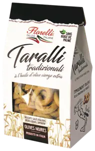 TARALLI OLIVES NOIRES FLORELLI
