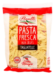TAGLIATELLE OU SPAGHETTI AUX ŒUFS, OU FUSILLI AVEILINESE, FLORELLI FRESCO