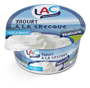 Yaourt Nature A la Grecque Sans Lactose Lac