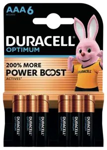 LOT DE 6 PILES DURACELL OPTIMUM