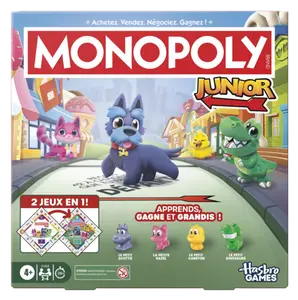 MONOPOLY JUNIOR 2 EN 1 HASBRO GAMES