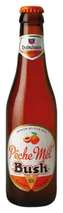 BIÈRE AMBREE PÊCHE MEL BUSH 8,5°