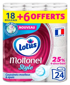 PAPIER TOILETTE MOLTONEL LOTUS