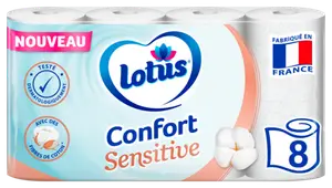 PAPIER TOILETTE CONFORT SENSITIVE LOTUS