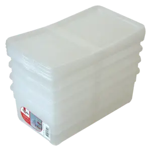 LOT DE 4 BOITES DE RANGEMENT 5L SUNDIS