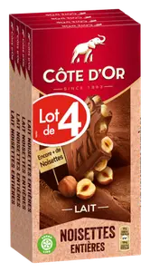 TABLETTES DE CHOCOLAT COTE D'OR