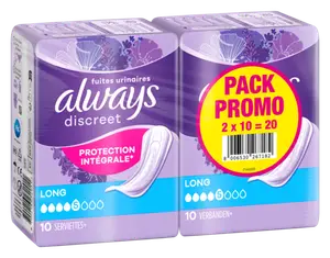 SERVIETTES OU SOUS-VÊTEMENTS POUR INCONTINENCE ALWAYS DISCREET