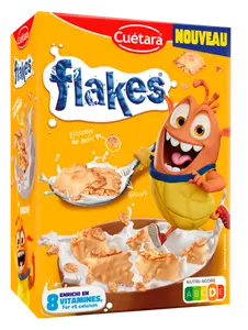 CEREALES BISCUITS FOURRES AUX FLOCONS DE MAIS FLAKES