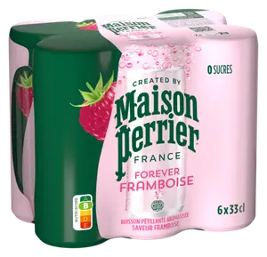 BOISSON GAZEUSE AROMATISEE FRAMBOISE MAISON PERRIER