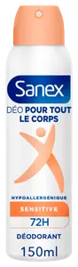 DEODORANT POUR TOUT LE CORPS SENSITIVE 72H SANEX