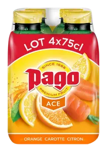 BOISSON ACE ORANGE CAROTTE CITRON PAGO