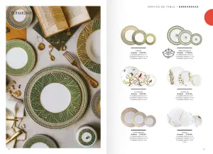 AUX OISEAUX (12 assiettes plates Ø 27 cm, 12 assiettes à dessert Ø 21 cm, 12 assiettes à pain Ø 16 cm) 36 pièces
