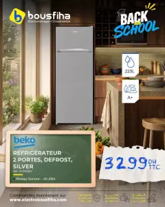 RÉFRIGÉRATEUR 2 PORTES, DEFROST, SILVER Réf: RDSA32SX 223L